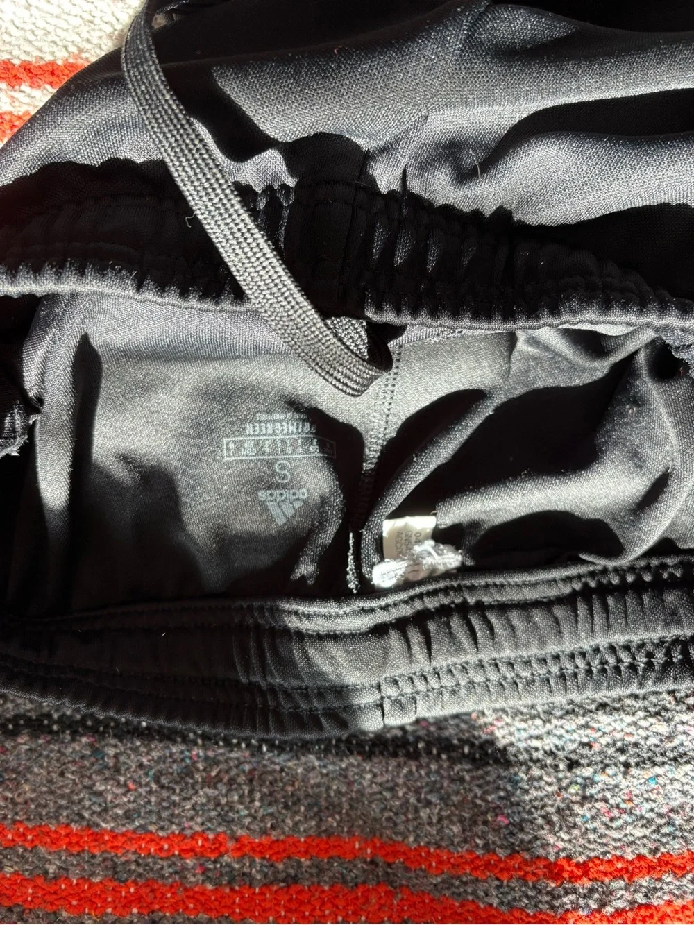 adidas Black Slim Athletic Joggers with Reflective Stripes